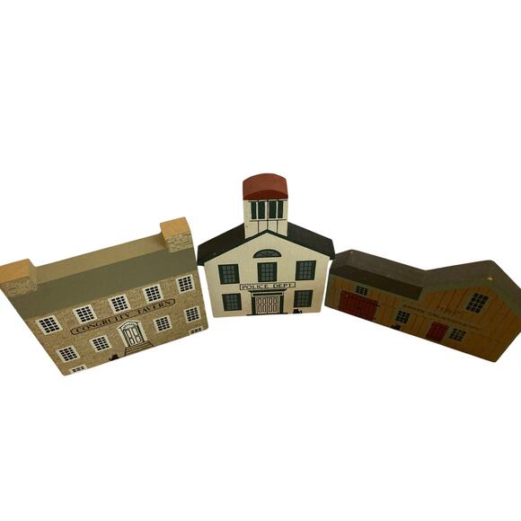 1987 The Cat’s Meow Lot of 3 Buildings – Signed Faline - Picture 2 of 6